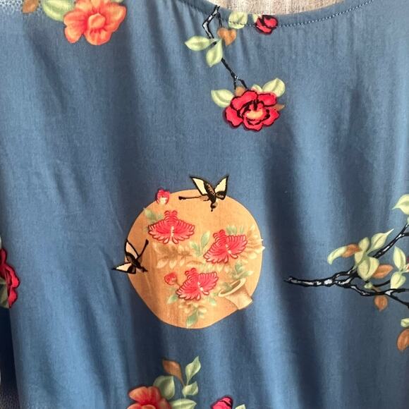 NWT YESNO XXL Women Loose Bohemian Floral Dress with Pockets  Long Maxi Dess - Picture 4 of 7